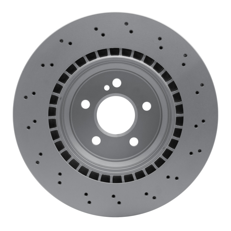 Mercedes-Benz CLS63 AMG Brake Rotor (1) - Rear - R1 Concepts - GEOSPEC Coated Rotor - Drilled - `03-`11